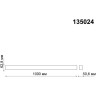 Шинопровод NOVOTECH KIT встраиваемого, накладного или подвесного монтажа 1м NV-135024